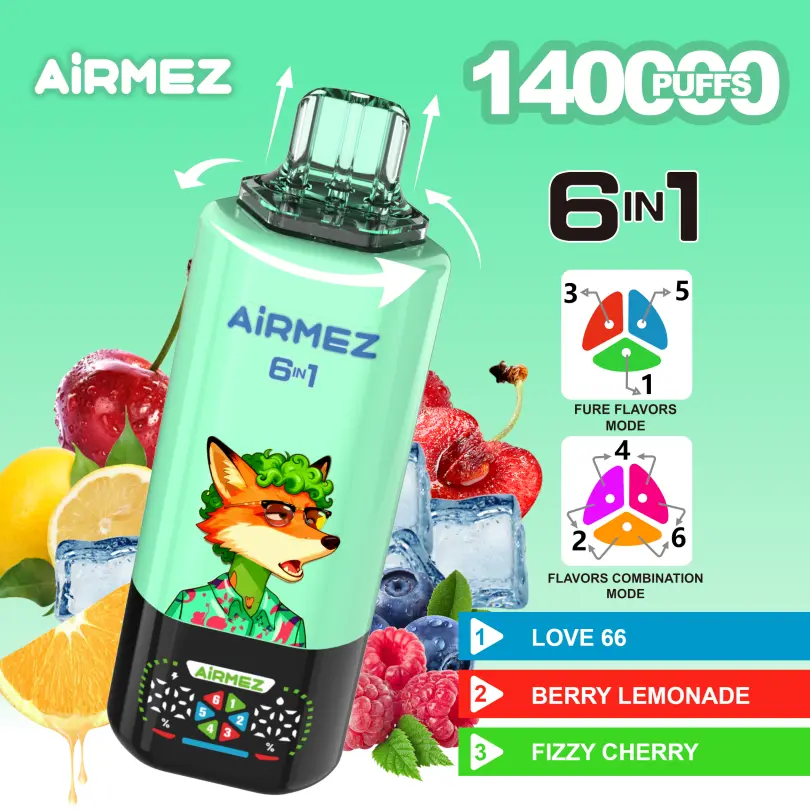 Airmez FOX 140K Puffs 6 w 1 10