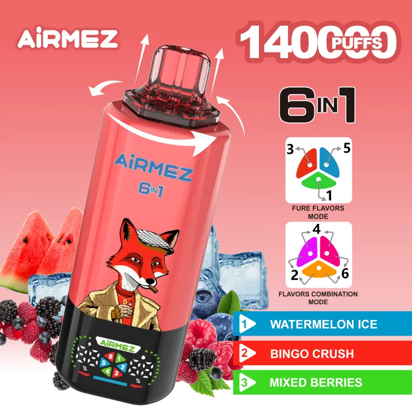 Airmez FOX 140K Puffs 6 w 1 8