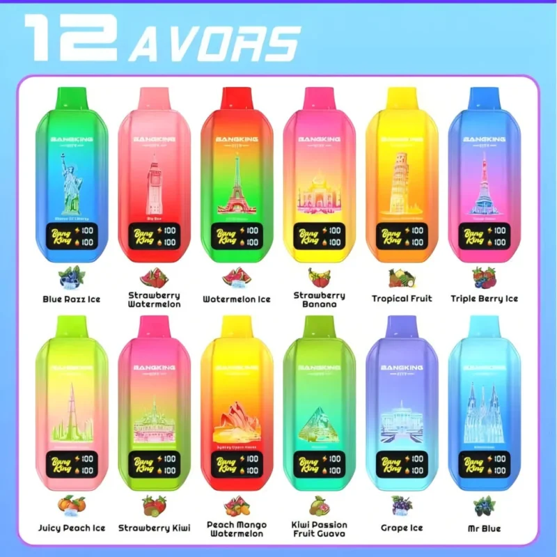 BANG BLAZE 50K Starry eldobható vape – 50.000 slukk, 24ml e-liquid, LED kijelző, Type-C töltés