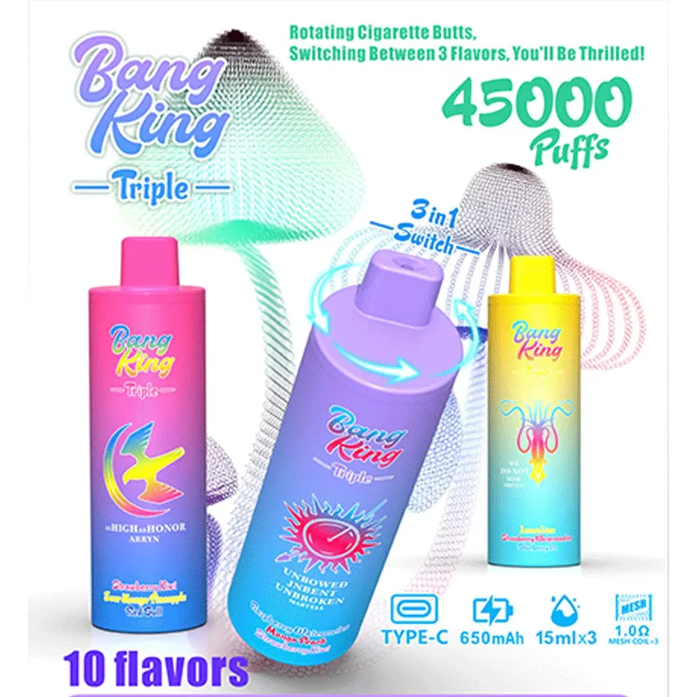 Bang King Triple 45K Puffs 3in1 három ízes eldobható ecigaretta