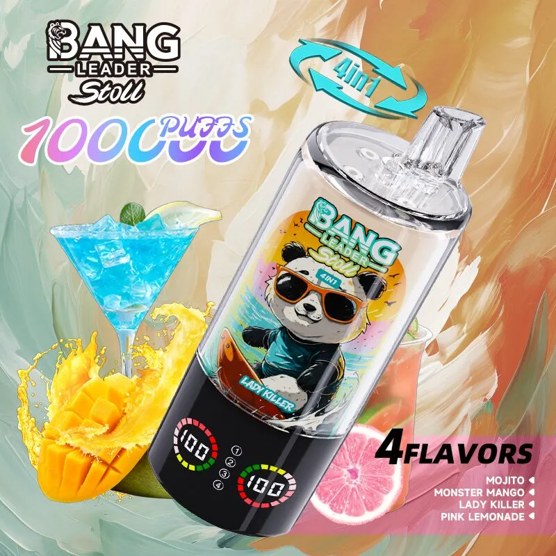 BANG Leader Stoll 100K Puffs 4u1 – 100k slukk, 4in1 ízváltó, Type-C, TPD tanúsított eldobható vape