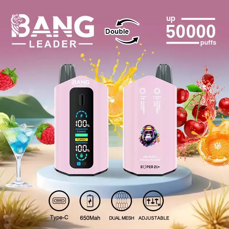 Bang Leader 50K Puffs Double Flavor – dupla íz, Type-C, TPD tanúsított eldobható vape